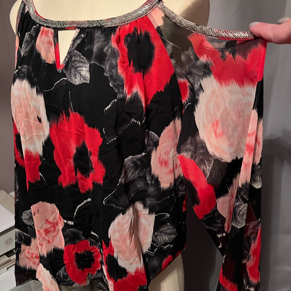 INC cold shoulder blouse